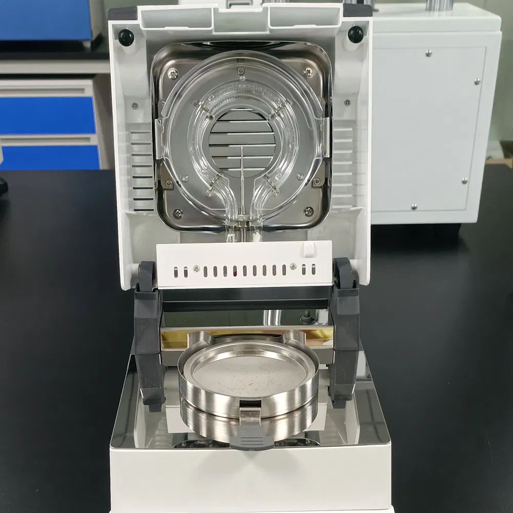 Analisatore di umidità di alogeni rapidi per grani di arachidi per laboratorio 3