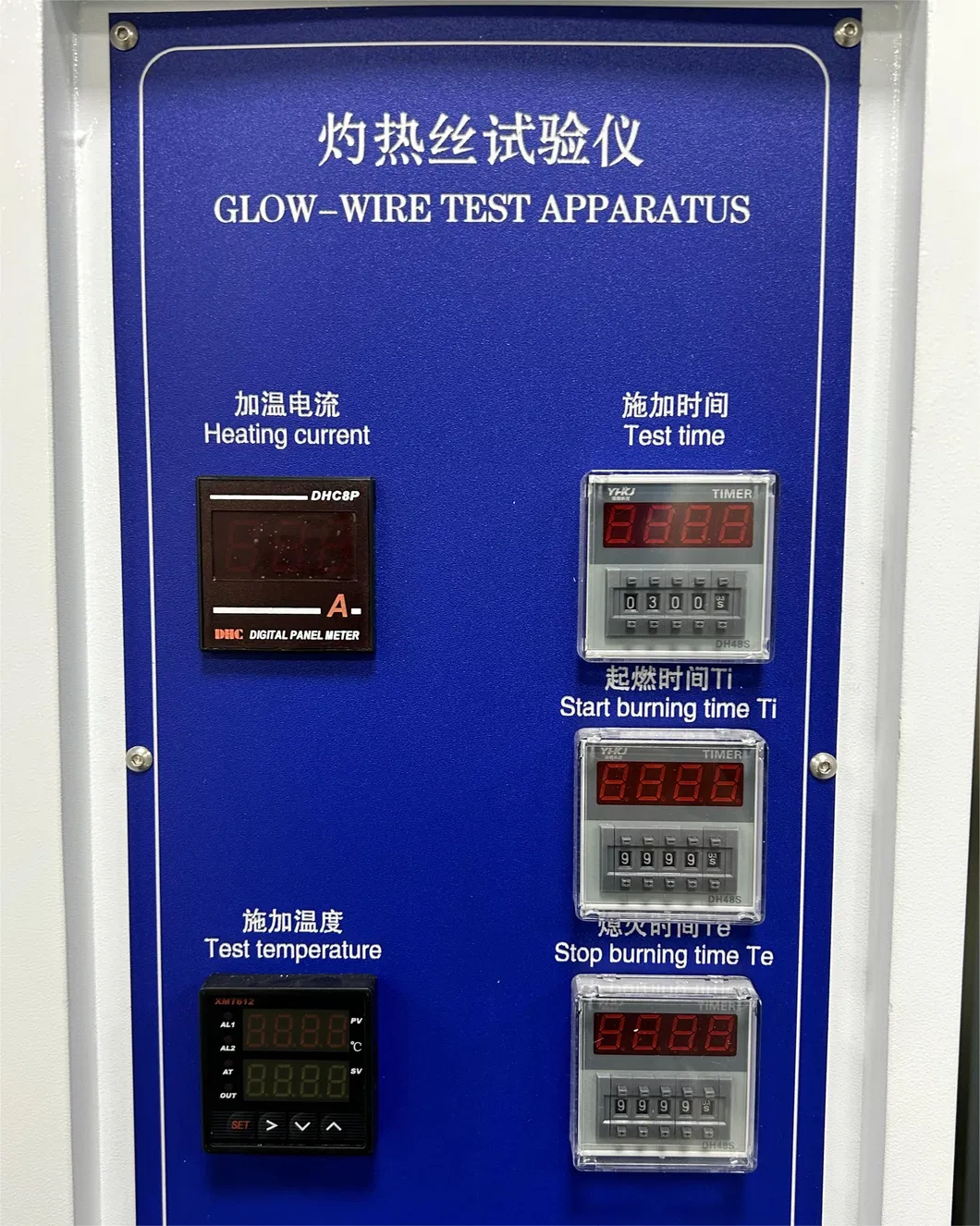 Tester di infiammabilità verticale per test a tastiera di gomma 2