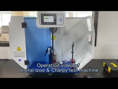 Il video di funzionamento di Izod e Charpy impact tester