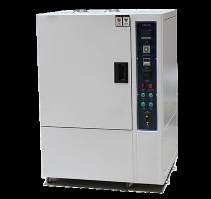 Camera di prova di resistenza all'invecchiamento gialla industriale UV Tester di intemperamento accelerato per materiali di gomma di plastica Laboratorio